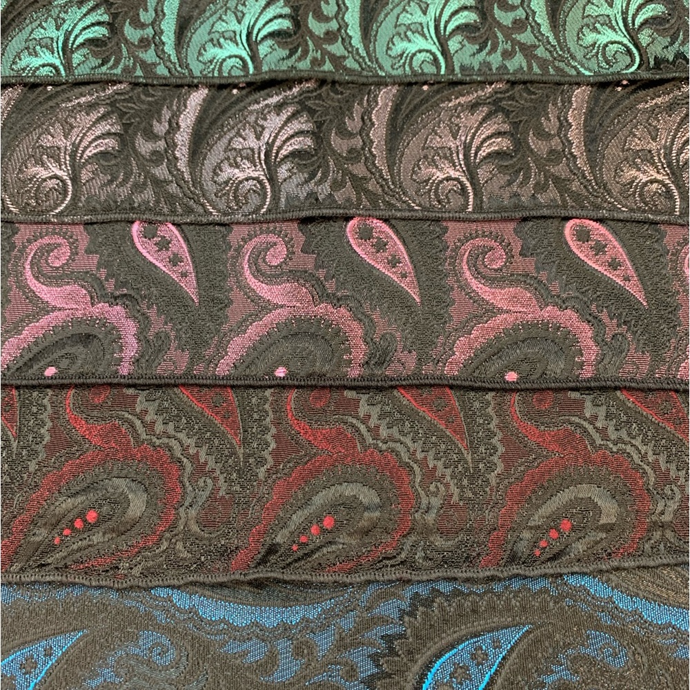 Set of 5 Vintage Pocket Squares